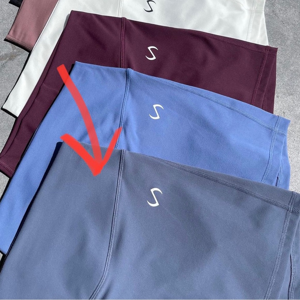 TLF Tempo High Waisted Workout Shorts (S)- Grey Marble